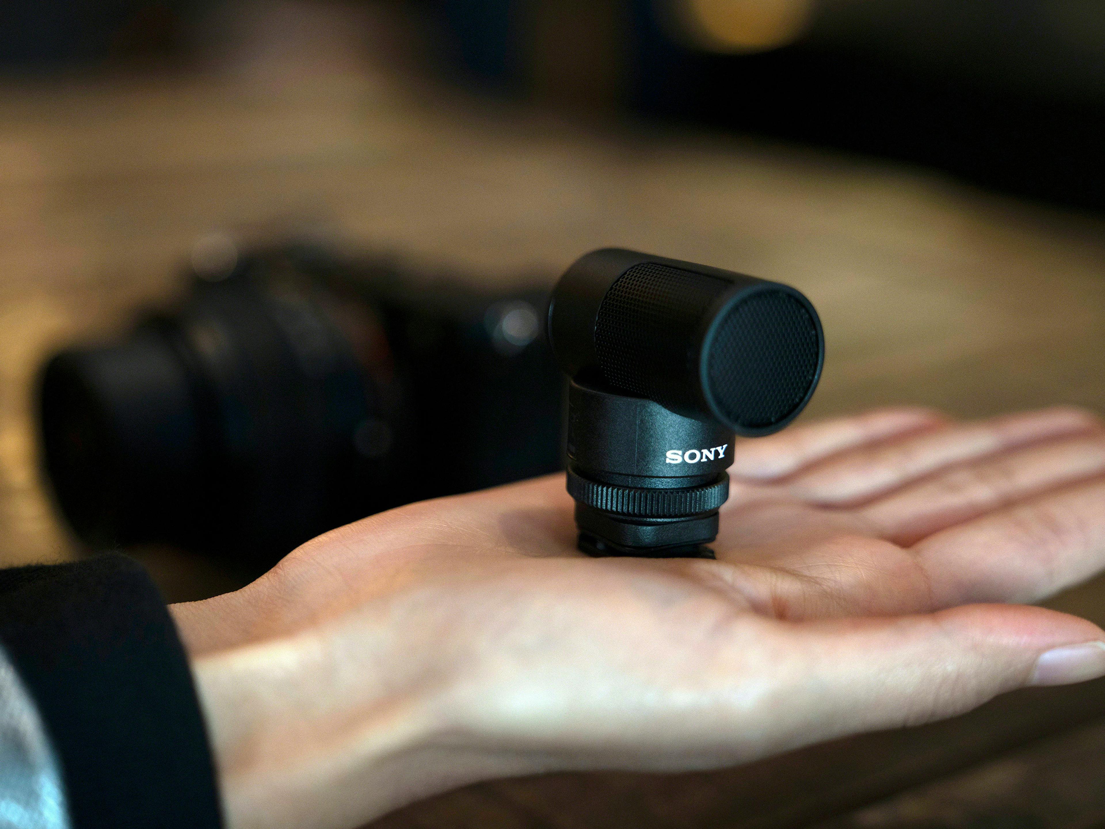 A vlogger microphone from Sony.
